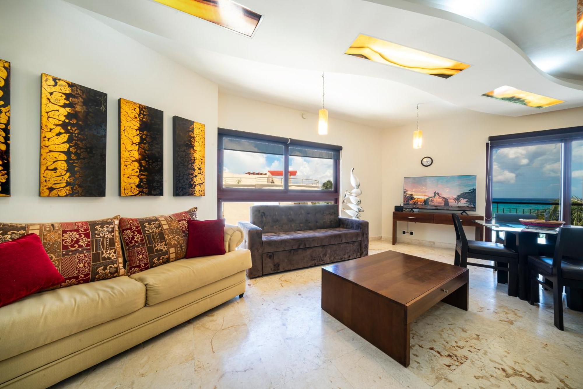 Beachfront 1 Bedroom Condo - El Faro, Surf 407 Playa del Carmen Esterno foto